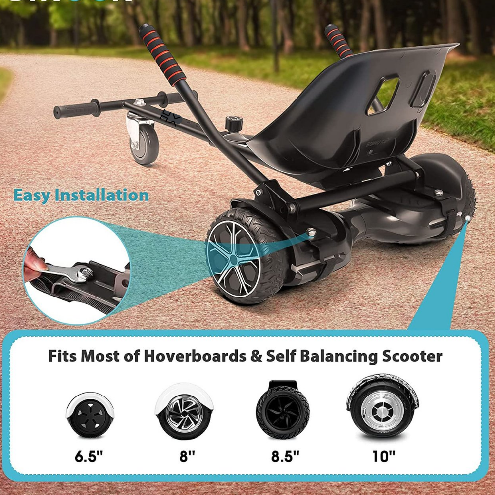 hoverboard go kart attachment