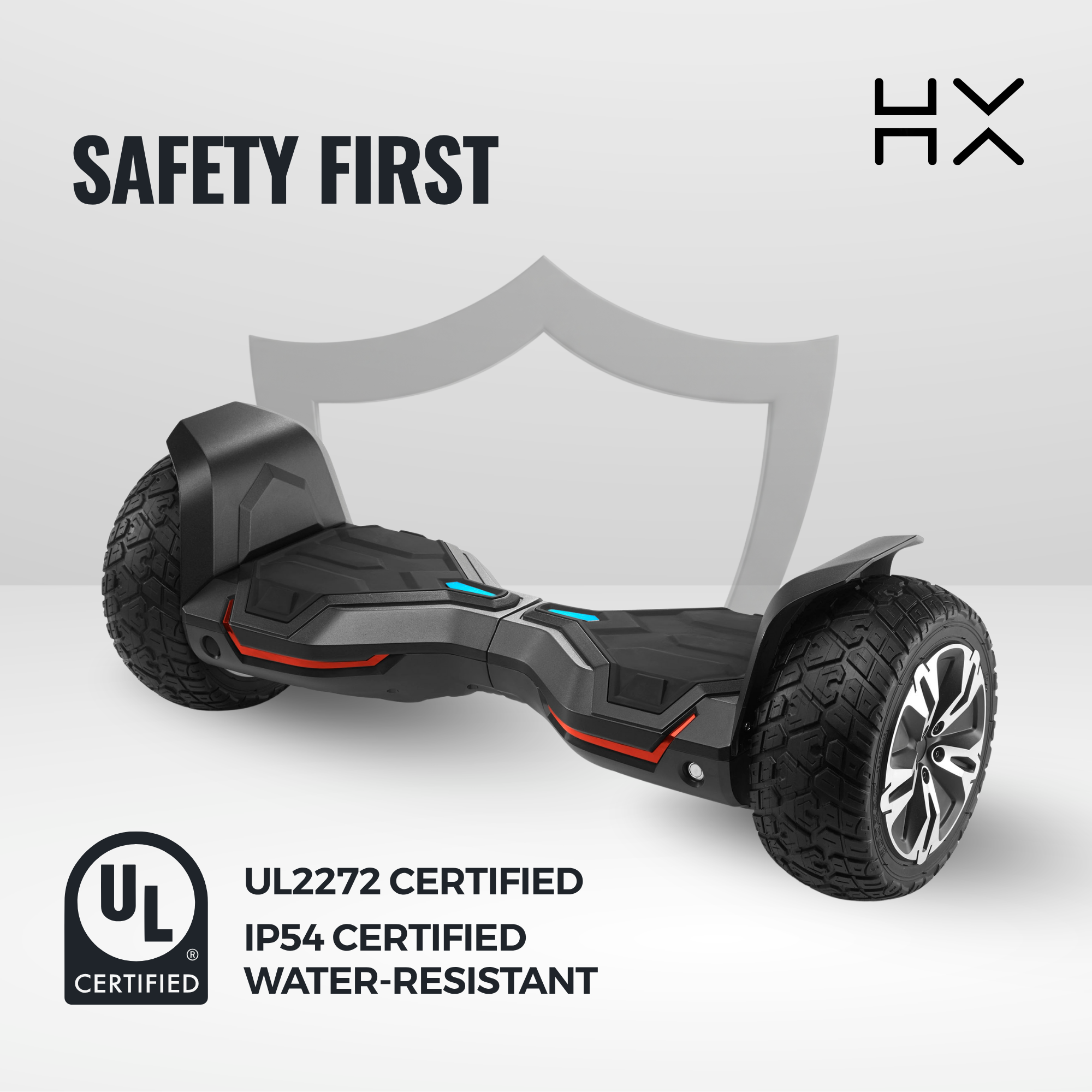 australia best hoverboard all terrain 8,5inch UL2272 certified